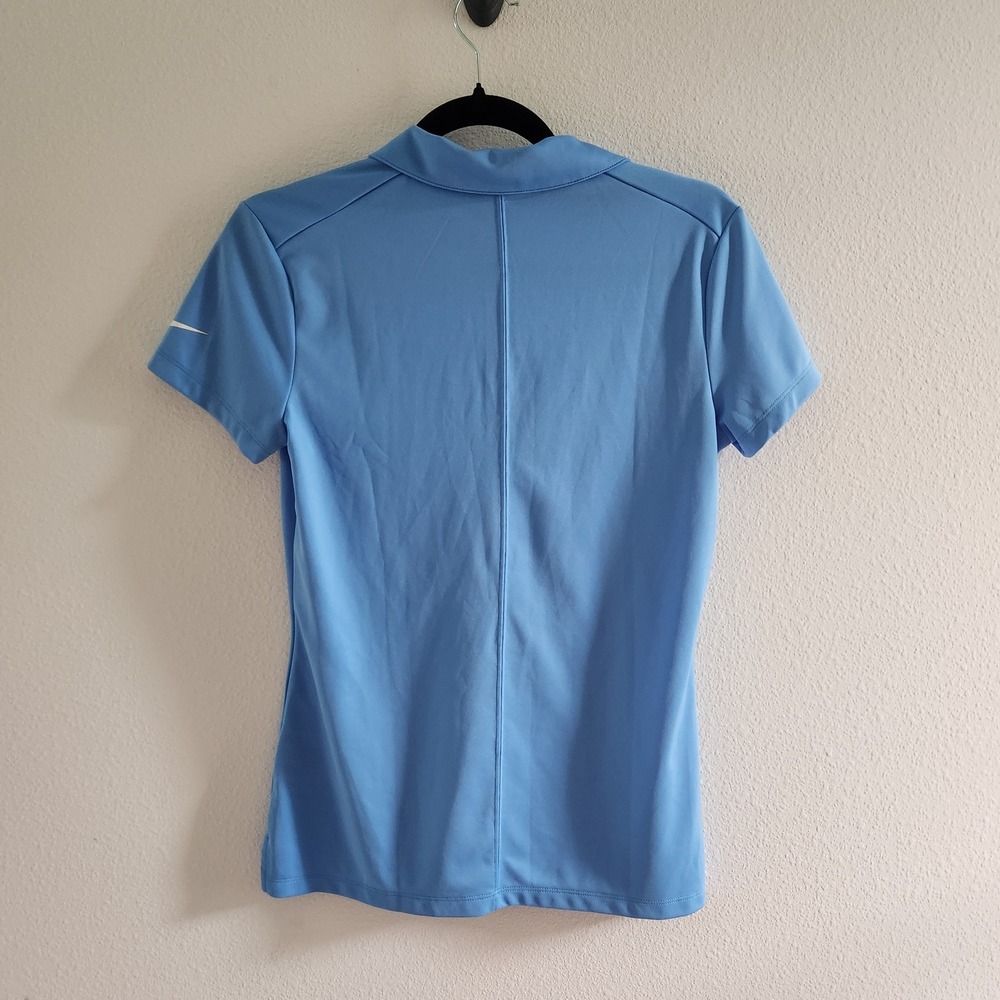 Nike Golf Dri-FIT Polo Shirt Womens size Small Blue Short Sleeve Top - Picture 2 of 9